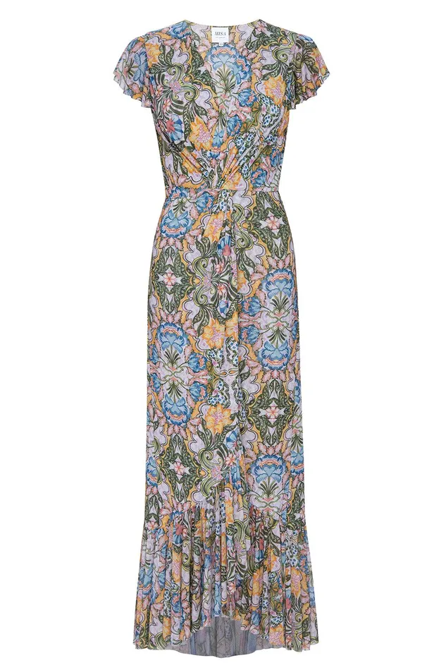 Women MISA Los Angeles Dresses AVALINE DRESS Dolce Vita Kaleidoscope