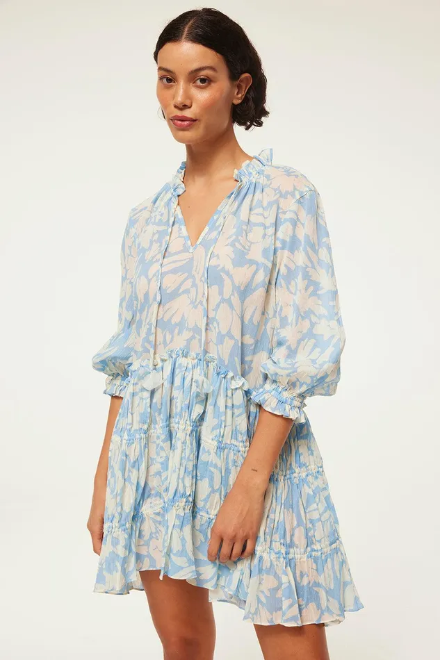 Women MISA Los Angeles Dresses NITA DRESS Patmos Sky