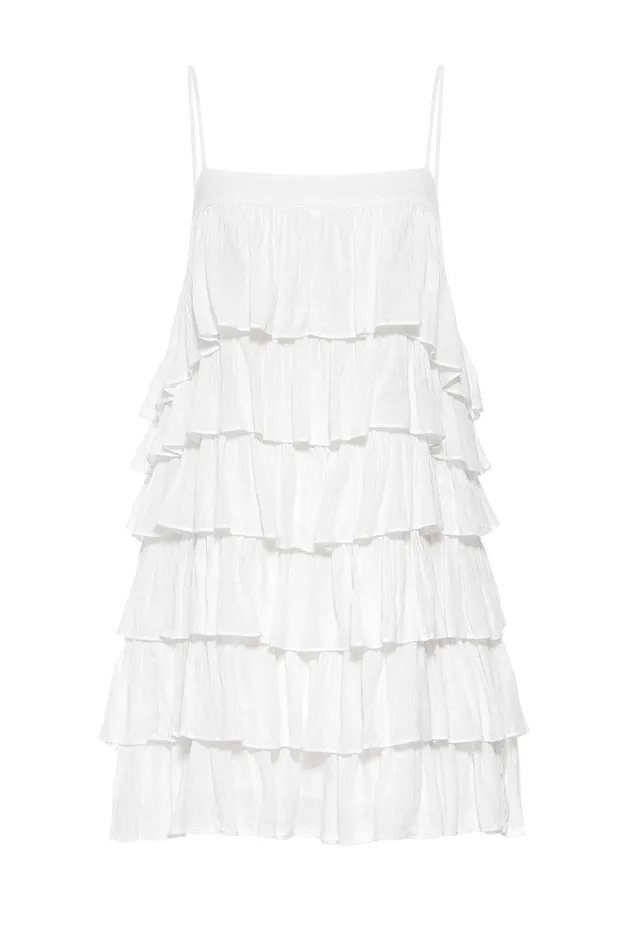 Women MISA Los Angeles Dresses PARIS DRESS White