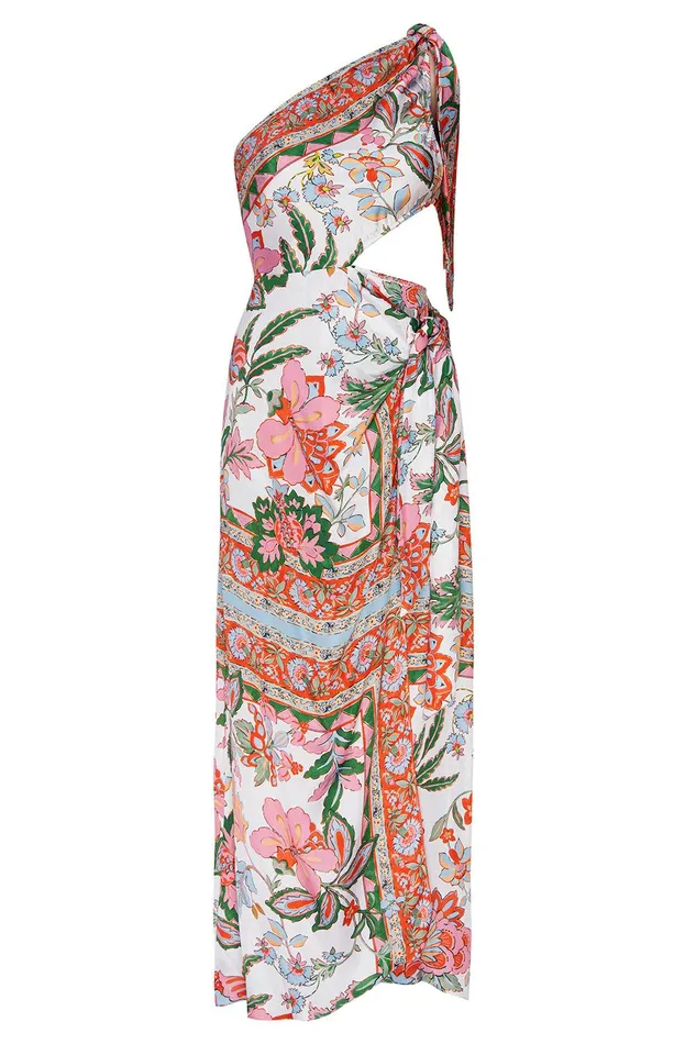 Women MISA Los Angeles Dresses SERINA DRESS Casablanca Border Mix