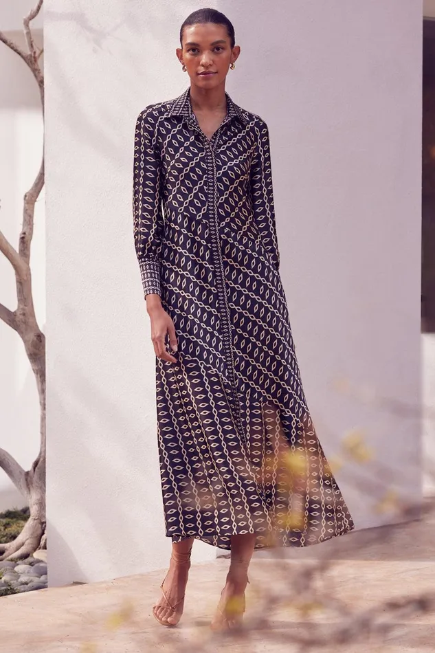 Women MISA Los Angeles Dresses STEVIE DRESS Go West Geo Mix