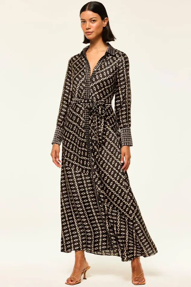 Women MISA Los Angeles Dresses STEVIE DRESS Go West Geo Mix