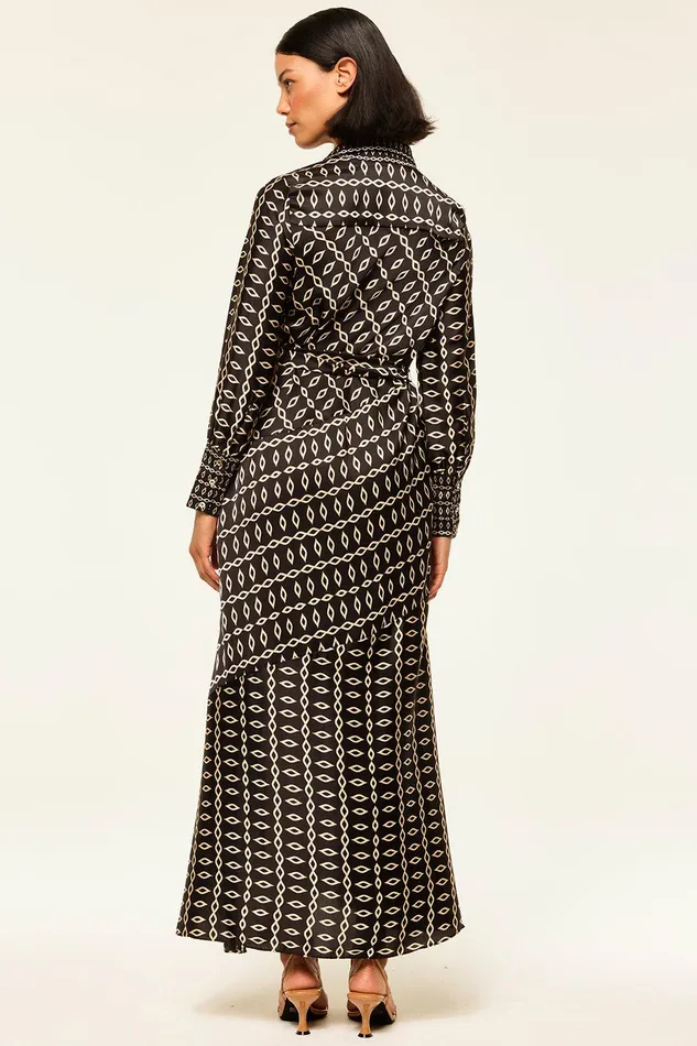 Women MISA Los Angeles Dresses STEVIE DRESS Go West Geo Mix