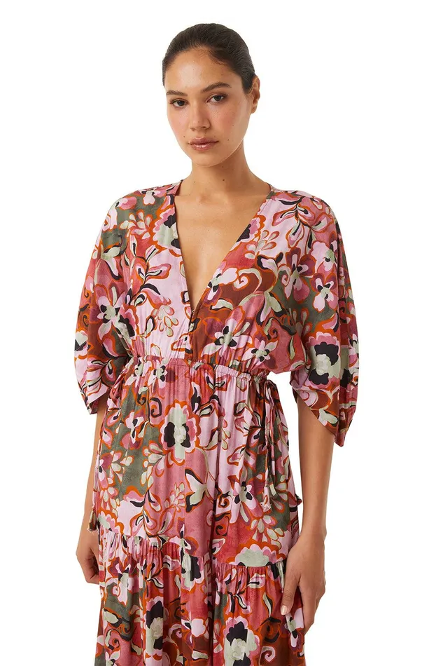Women MISA Los Angeles Dresses YSA DRESS Resort Batik Cotton Rayon