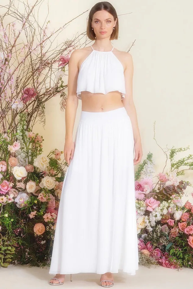 Women MISA Los Angeles Exclusives SAANA TOP White