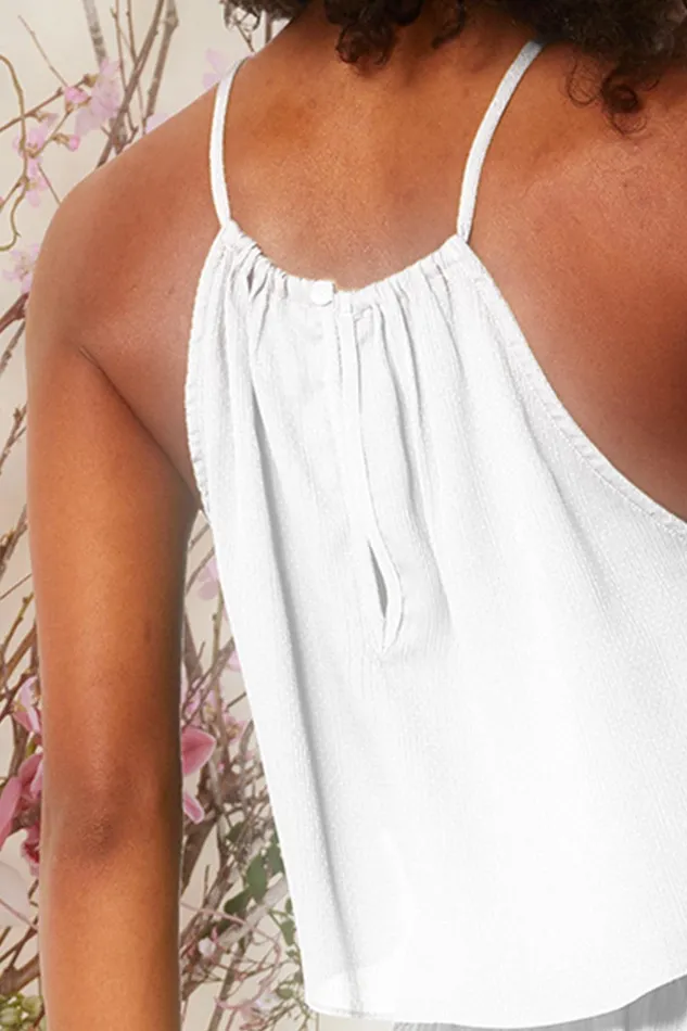 Women MISA Los Angeles Exclusives SAANA TOP White
