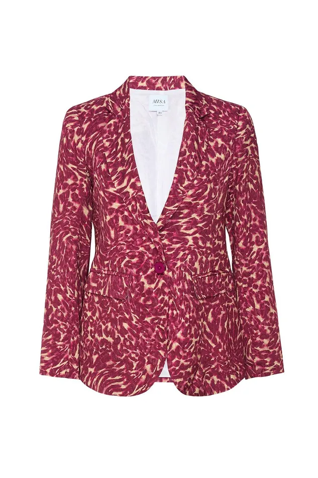 Women MISA Los Angeles Matching Sets CATROUX JACKET Fauna Abstract