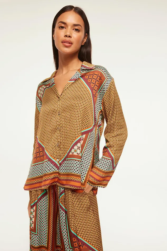 Women MISA Los Angeles Matching Sets ISME TOP Positano Scarf