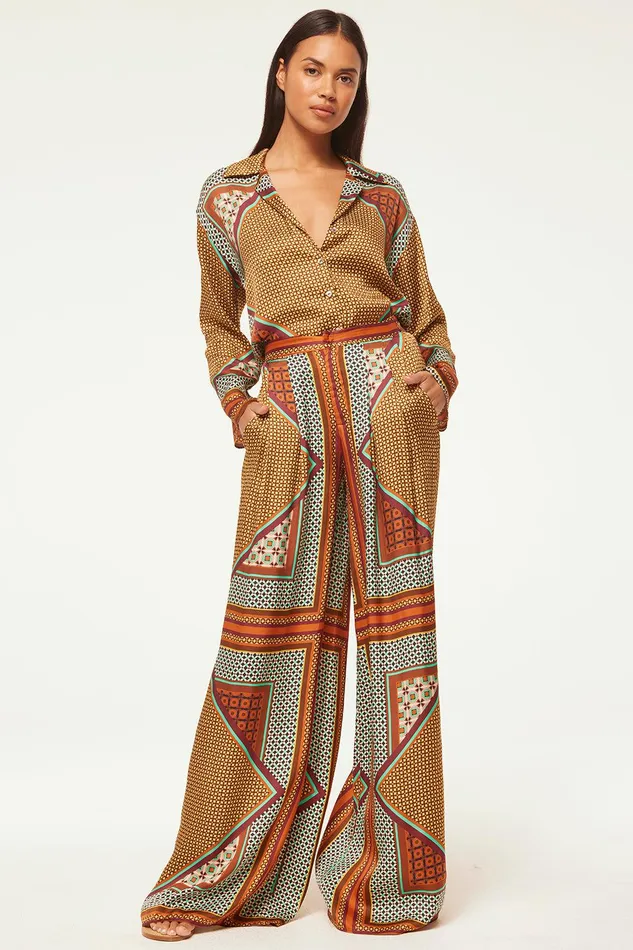 Women MISA Los Angeles Matching Sets ISME TOP Positano Scarf