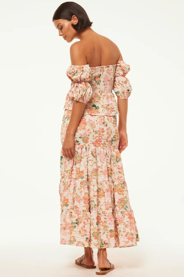 Women MISA Los Angeles Matching Sets LOLA CONVERTIBLE Persimmon Crinkle