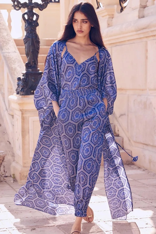Women MISA Los Angeles Matching Sets SAYA CAMI TOP Lapis Tile