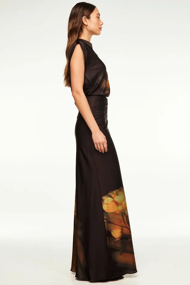 Women MISA Los Angeles Matching Sets SIERRA SKIRT Midnight Orchid