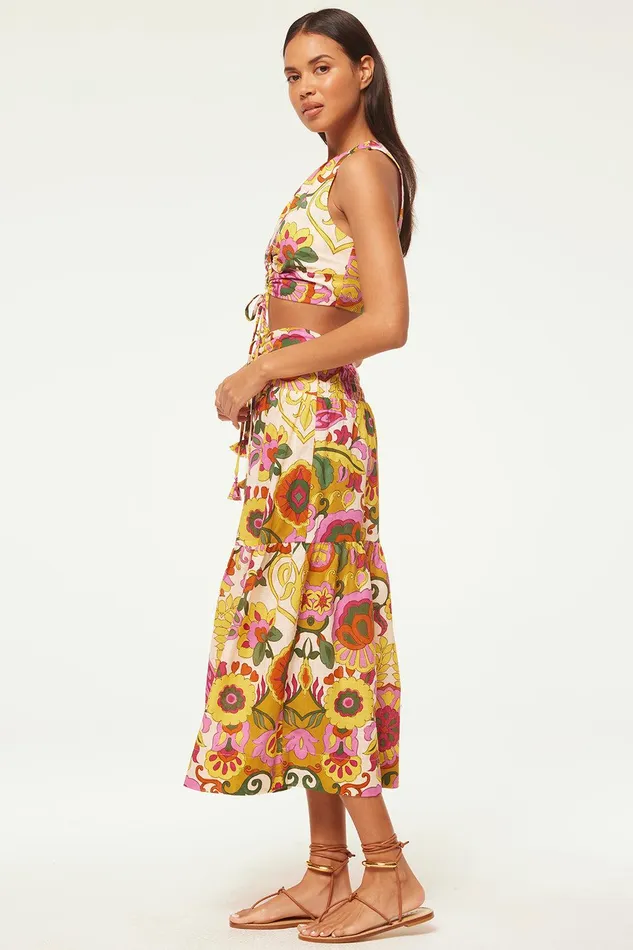 Women MISA Los Angeles Skirts and Shorts ELLEN SKIRT Floral Corsica Multi