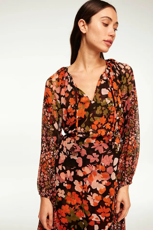 Women MISA Los Angeles Tops DEMA TOP Autumn Flora Mix