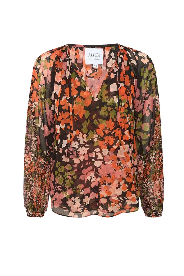 Women MISA Los Angeles Tops DEMA TOP Autumn Flora Mix