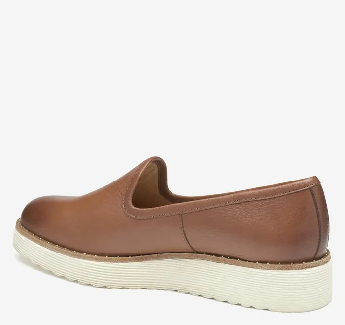 Women Mitzi Venetian Cognac Calfskin JohnstonandMurphy Mules and Loafers Women Mitzi Venetian Cognac Calfskin JohnstonandMurphy Mules and Loafers