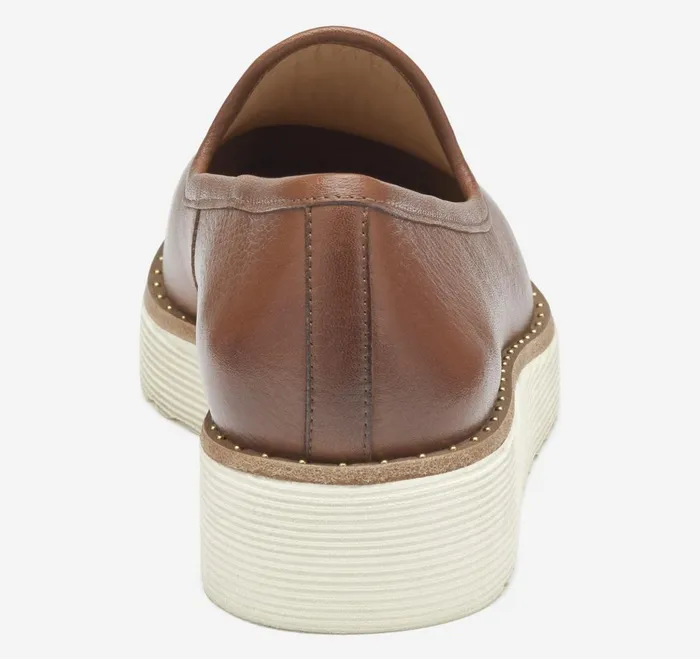 Women Mitzi Venetian Cognac Calfskin JohnstonandMurphy Mules and Loafers Women Mitzi Venetian Cognac Calfskin JohnstonandMurphy Mules and Loafers