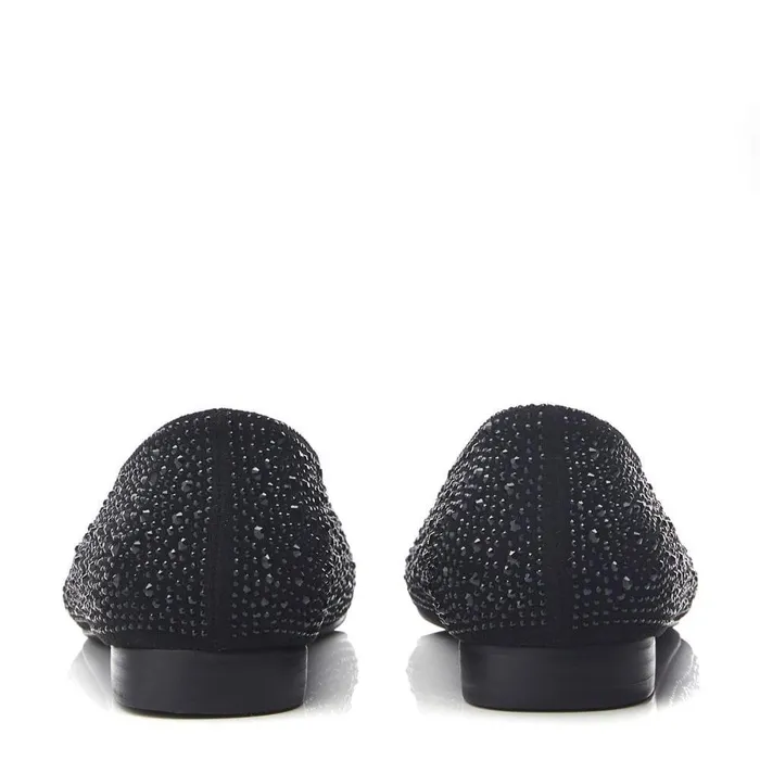 Women Moda In Pelle Casual Shoes Hera Jet Black Alcantara