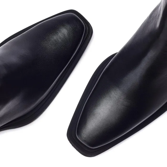 Women Moda In Pelle Chelsea Boots Ontel Black Leather