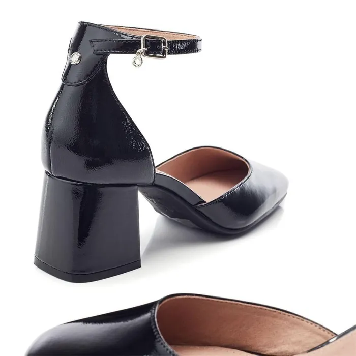 Women Moda In Pelle Court Shoes Dalziah Black Patent Leather