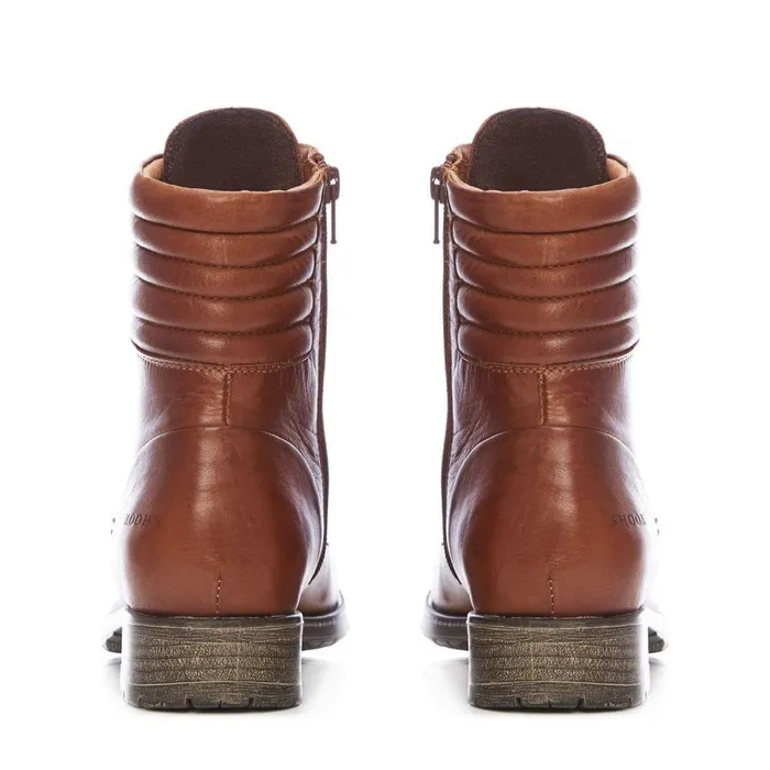 Women Moda In Pelle MidCalf Boots Shoon Sh Aello Tan Leather