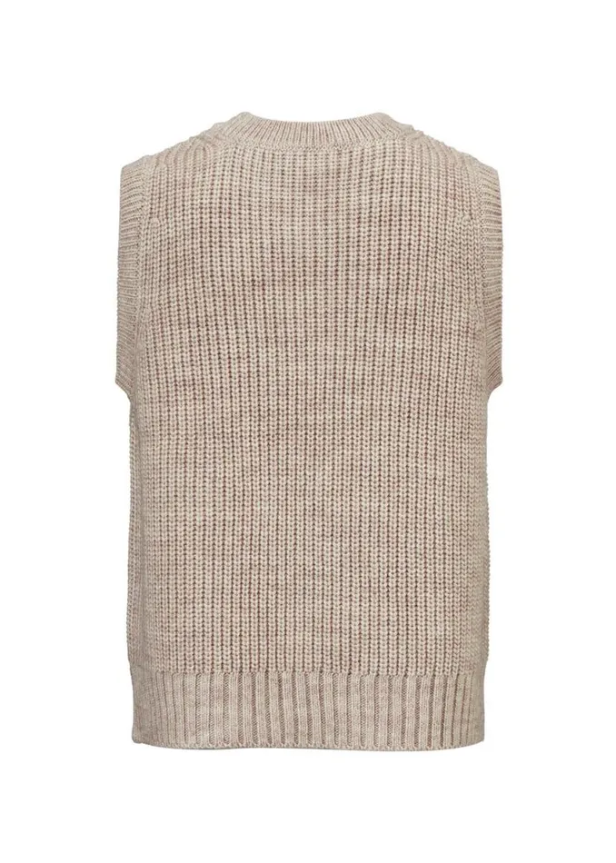 Women Modstrm Blouses and Knitwear Timme Vest Beige Melange Women Modstrm Blouses and Knitwear Timme Vest Beige Melange