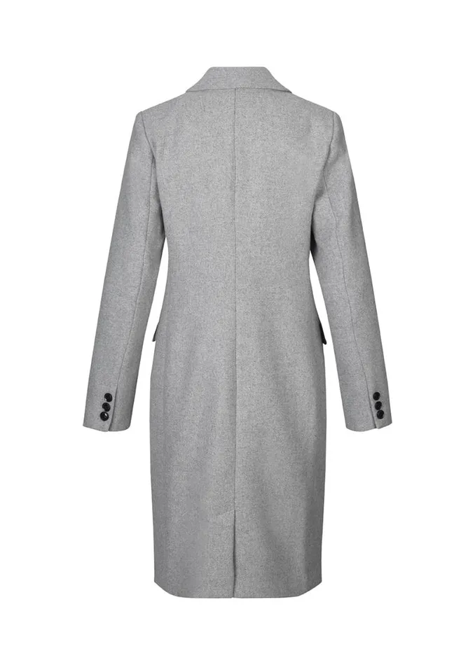 Women Modstrm Coats and Jackets Pamela Coat Grey Melange Women Modstrm Coats and Jackets Pamela Coat Grey Melange