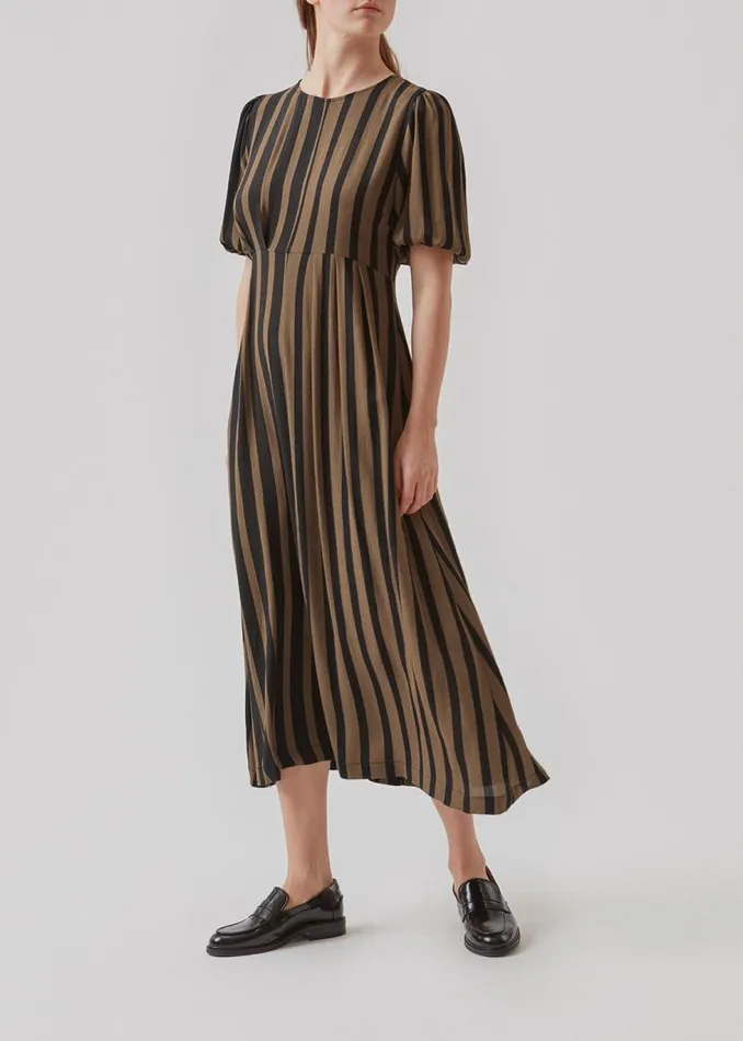 Women Modstrm Dresses AliciaMD Print Dress Bold Sienna Stripe