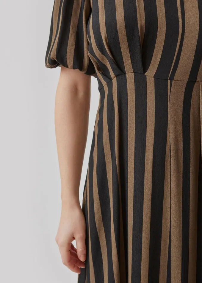 Women Modstrm Dresses AliciaMD Print Dress Bold Sienna Stripe Women Modstrm Dresses AliciaMD Print Dress Bold Sienna Stripe