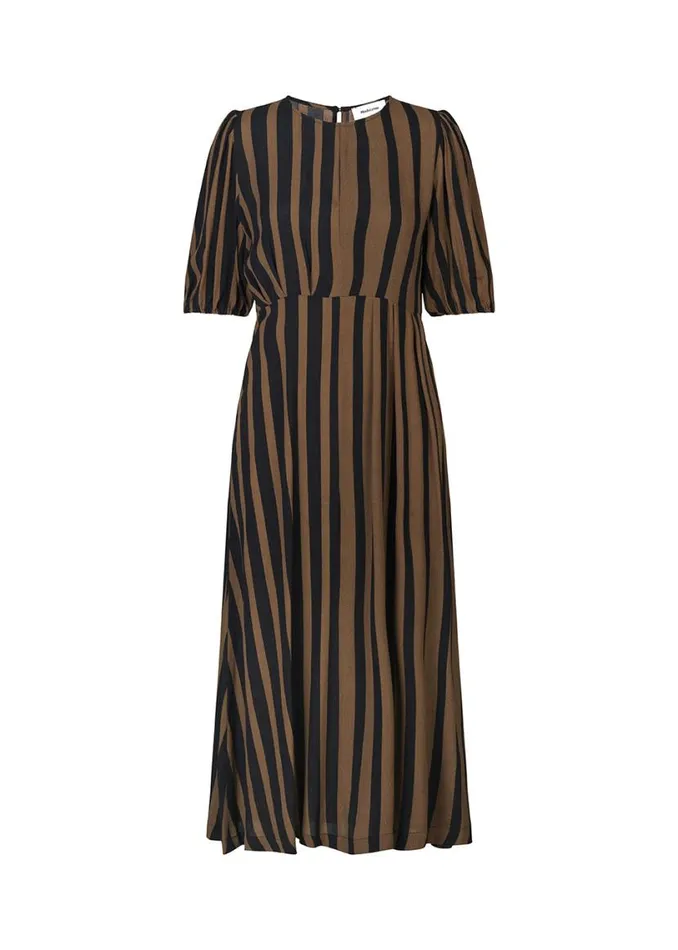 Women Modstrm Dresses AliciaMD Print Dress Bold Sienna Stripe Women Modstrm Dresses AliciaMD Print Dress Bold Sienna Stripe