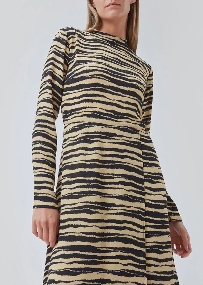 Women Modstrm Dresses BeckyMD Print Dress Moonstone Tiger