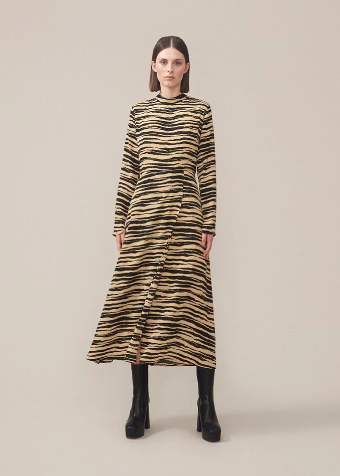 Women Modstrm Dresses BeckyMD Print Dress Moonstone Tiger Women Modstrm Dresses BeckyMD Print Dress Moonstone Tiger