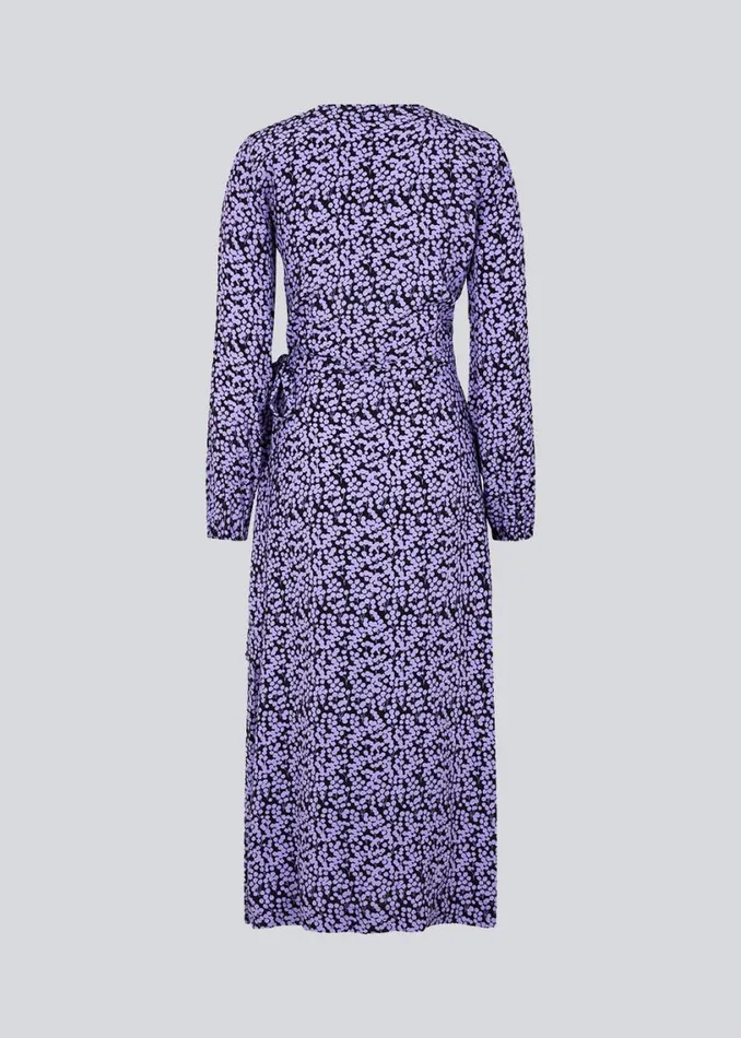Women Modstrm Dresses ChesliMD Print Wrap Dress Purple Flower Buds Women Modstrm Dresses ChesliMD Print Wrap Dress Purple Flower Buds