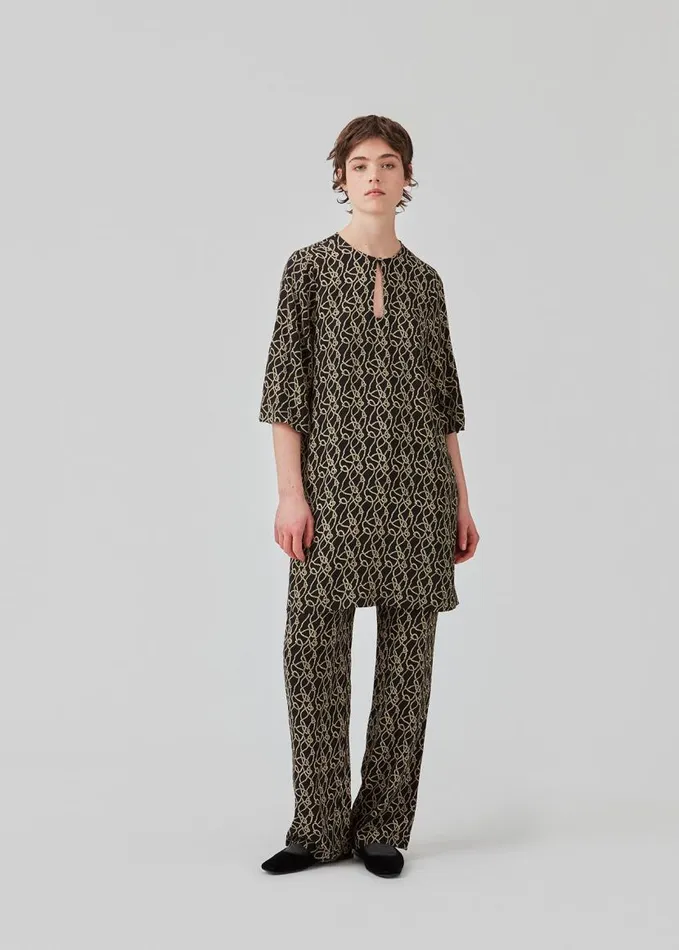 Women Modstrm Dresses FelineMD Print Dress Fall Rope