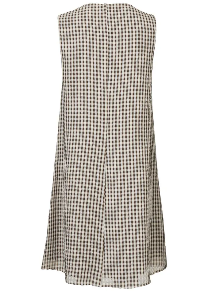 Women Modstrm Dresses Tine Dress Camel Check Women Modstrm Dresses Tine Dress Camel Check