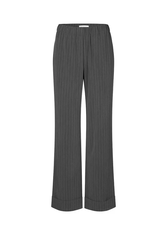 Women Modstrm Pants and Leggings AbrahamMD Pants Grey Pinstripe