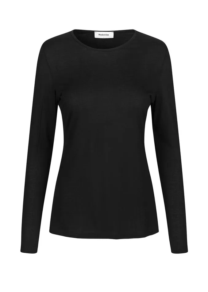 Women Modstrm TShirts TempoMD LS Tshirt Black