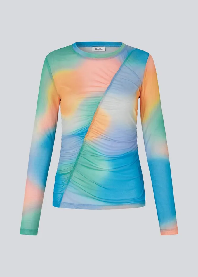 Women Modstrm Tops DinneMD Print Top Rainbow Blur Women Modstrm Tops DinneMD Print Top Rainbow Blur