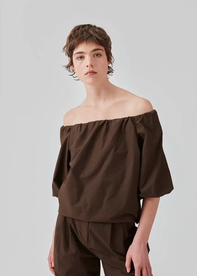 Women Modstrm Tops FernandoMD Top Dark Coffee