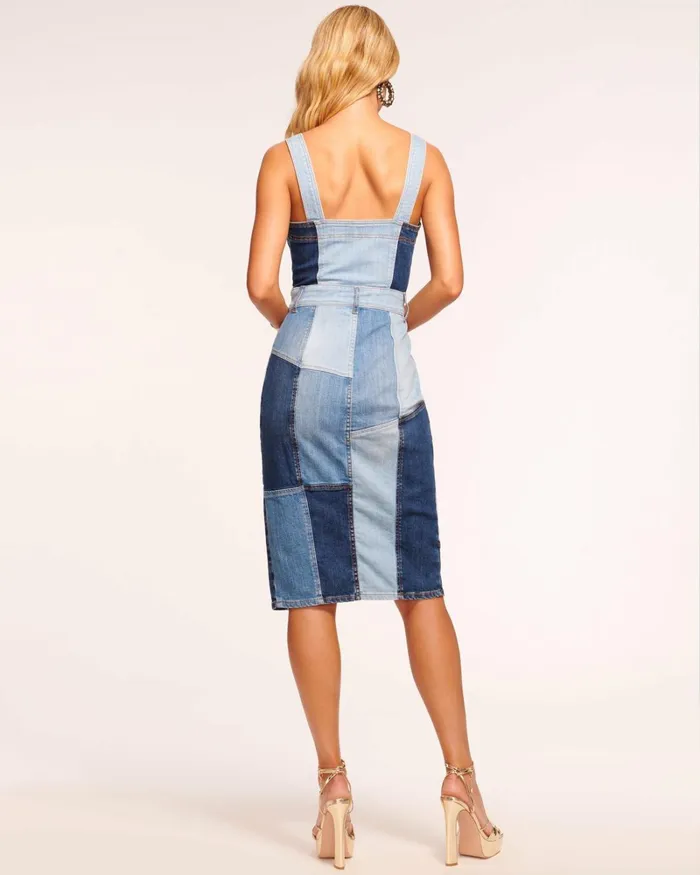 Women Monica Denim Midi Dress White Ramy Brook Dresses Women Monica Denim Midi Dress White Ramy Brook Dresses