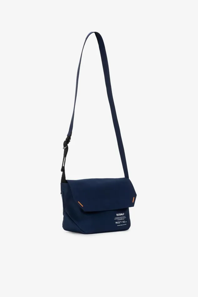 Women Navy Blue Bonded Strap Ecoalf Handbags