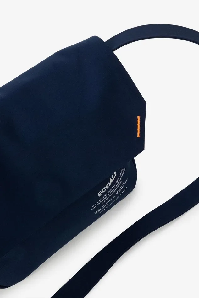Women Navy Blue Bonded Strap Ecoalf Handbags