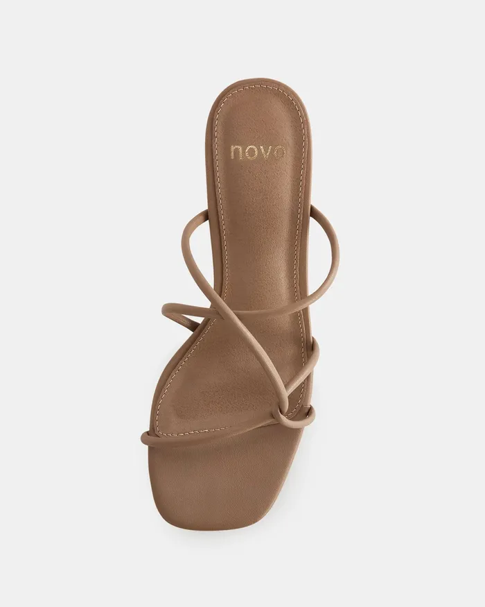 Women NIA CAMEL Mules NOVO Shoes