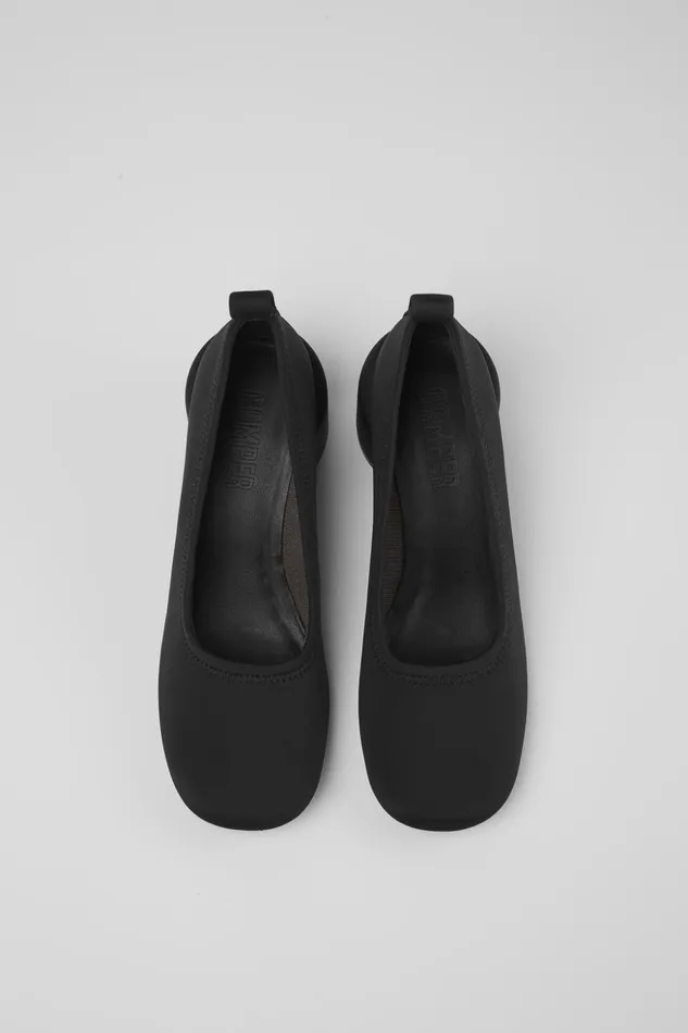 Women Niki Black Textile Ballerina Camper Formal Shoes Women Niki Black Textile Ballerina Camper Formal Shoes