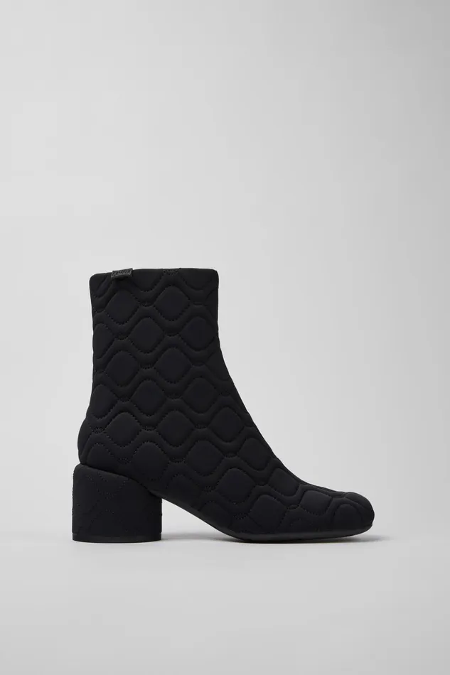 Women Niki Black Textile Boots Camper Ankle Boots Women Niki Black Textile Boots Camper Ankle Boots