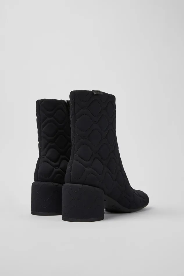 Women Niki Black Textile Boots Camper Ankle Boots Women Niki Black Textile Boots Camper Ankle Boots