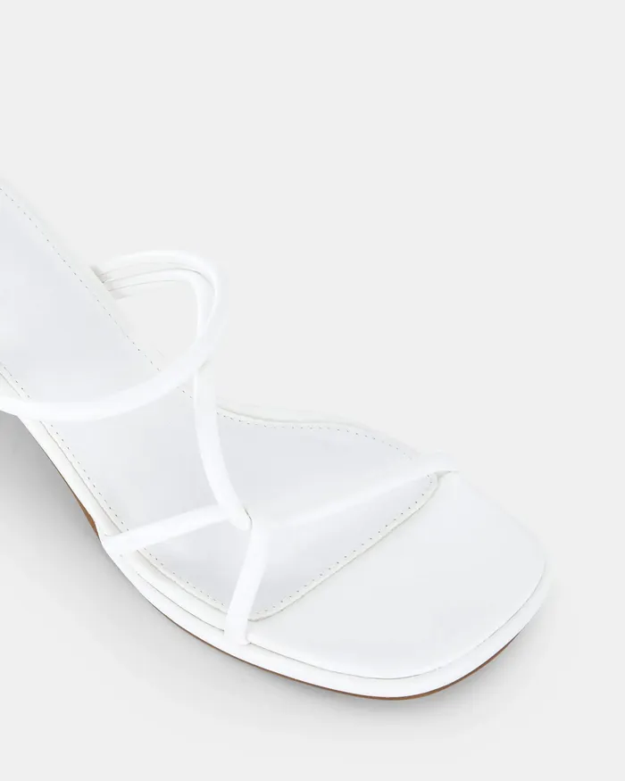 Women NOVO Shoes UBALDO WHITE Open Toe Heels Party