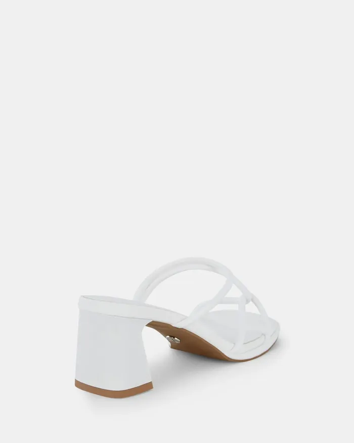 Women NOVO Shoes UBALDO WHITE Open Toe Heels Party