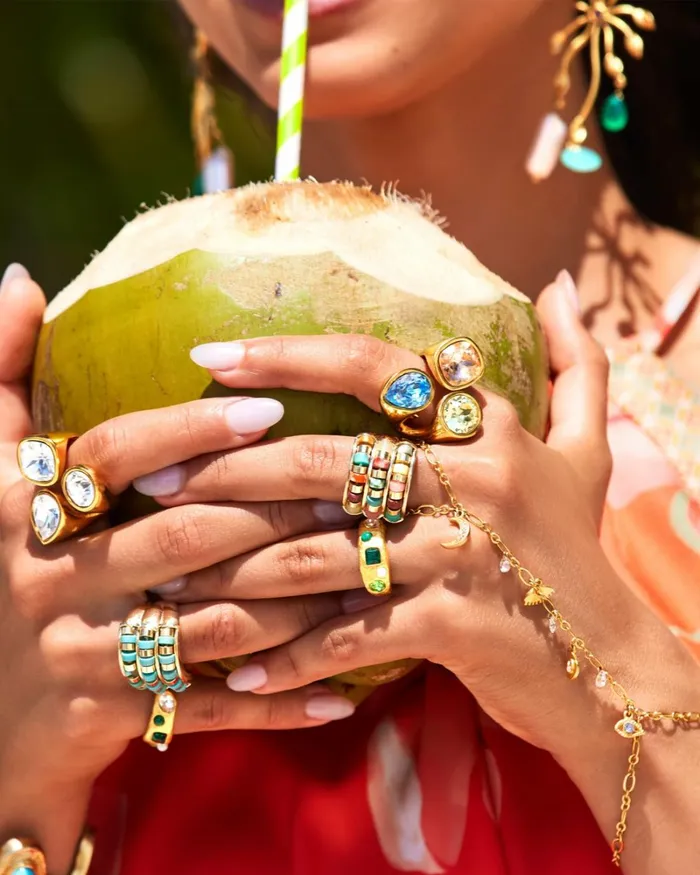 Women Nyra Stone Ring Green Ramy Brook Jewelry