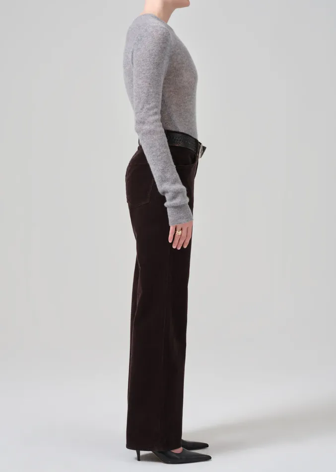 Women Pants Citizens Of Humanity Annina High Rise Wide Leg 33034 Corduroy In Clove